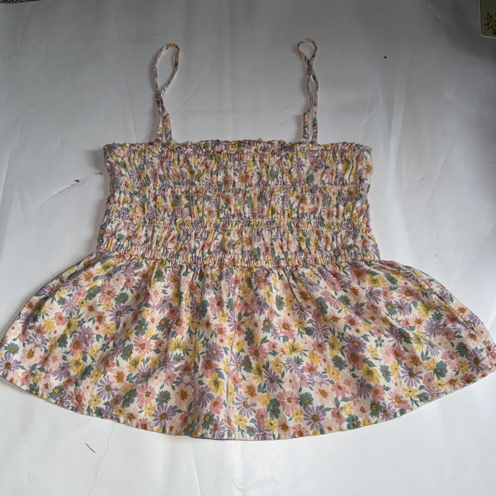 American Eagle Outfitters Y2K Floral Camisole Tank Top Adjustable Straps Size s